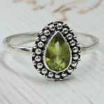 Peridot 925 Sterling Silver Ring (REXT9-43)