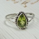 Peridot 925 Sterling Silver Ring (REXT9-44)