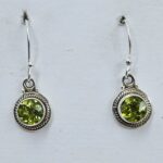 Peridot 925 Sterling Silver Earring (REXT9-51)