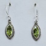 Peridot 925 Sterling Silver Earring (REXT9-55)
