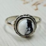White Buffalo Turquoise 925 Sterling Silver Ring (REXT89-452)