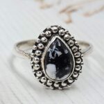 White Buffalo Turquoise 925 Sterling Silver Ring (REXT89-456)