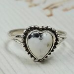 White Buffalo Turquoise 925 Sterling Silver Ring (REXT89-460)