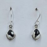 White Buffalo Turquoise 925 Sterling Silver Earrings (REXT89-446)