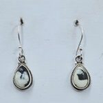White Buffalo Turquoise 925 Sterling Silver Earrings (REXT89-444)