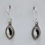 White Buffalo Turquoise 925 Sterling Silver Earrings (REXT89-445)
