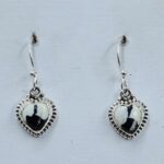 White Buffalo Turquoise 925 Sterling Silver Earrings (REXT89-447)