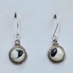 White Buffalo Turquoise 925 Sterling Silver Earrings (REXT89-449)