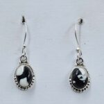White Buffalo Turquoise 925 Sterling Silver Earrings (REXT89-451)