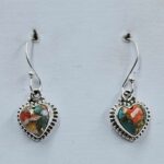 Spiny Oyster Turquoise 925 Sterling Silver Earrings (REXT128-199)