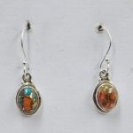 Spiny Oyster Turquoise 925 Sterling Silver Earrings (REXT128-196)