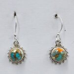 Spiny Oyster Turquoise 925 Sterling Silver Earrings (REXT128-194)