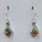 Spiny Oyster Turquoise 925 Sterling Silver Earrings (REXT128-193)