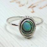 Abalone Shell 925 Sterling Silver Ring (REXT9-61)