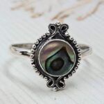 Abalone Shell 925 Sterling Silver Ring (REXT9-62)