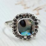 Abalone Shell 925 Sterling Silver Ring (REXT9-64)