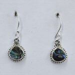 Abalone Shell 925 Sterling Silver Earrings (REXT9-65)