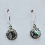Abalone Shell 925 Sterling Silver Earrings (REXT9-67)