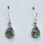 Abalone Shell 925 Sterling Silver Earrings (REXT9-68)