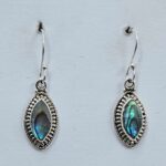 Abalone Shell 925 Sterling Silver Earrings (REXT9-69)