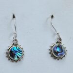 Abalone Shell 925 Sterling Silver Earrings (REXT9-71)