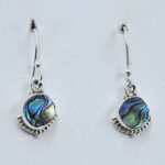 Abalone Shell 925 Sterling Silver Earrings (REXT9-72)