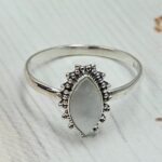 Mother of Pearl 925 Sterling Silver Ring (REXT33-168)