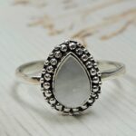 Mother of Pearl 925 Sterling Silver Ring (REXT33-172)