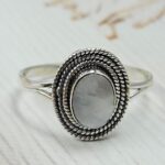 Mother of Pearl 925 Sterling Silver Ring (REXT33-174)