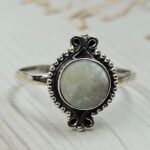 Mother of Pearl 925 Sterling Silver Ring (REXT33-175)