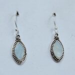 Mother of Pearl 1.25" 925 Sterling Silver Earrings (REXT33-176)