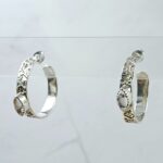 Wild Horse Jasper 925 Sterling Silver Hoop Earring (RS62-355)