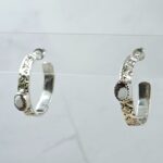 Wild Horse Jasper 925 Sterling Silver Hoop Earring (RS62-359)