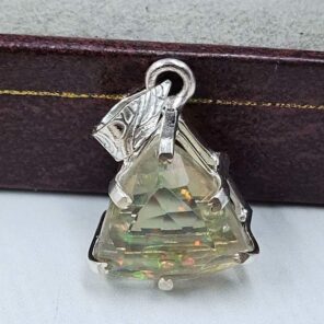 Aurora Opal 925 Sterling Silver Pendant (REXT111-24)