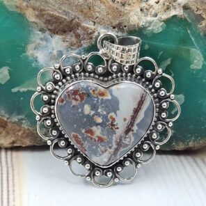 Jasper 925 Sterling Silver Pendant (REXT111-31)