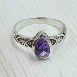 Amethyst 925 Sterling Silver Ring (REXT58-102)