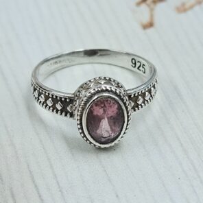 Multi Tourmaline 925 Sterling Silver Ring (REXT58-106)