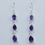 Amethyst 925 Sterling Silver Earrings (REXT60-138)