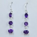 Amethyst 925 Sterling Silver Earrings (REXT60-140)