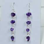Amethyst 925 Sterling Silver Earrings (REXT60-143)