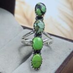 Yungai Green Turquoise 925 Sterling Silver Ring (RS5-180)