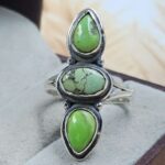 Yungai Green Turquoise 925 Sterling Silver Ring (RS5-188)