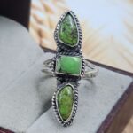 Yungai Green Turquoise 925 Sterling Silver Ring (RS5-189)