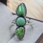Yungai Green Turquoise 925 Sterling Silver Ring (RS5-190)