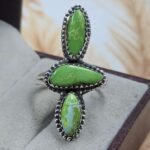 Yungai Green Turquoise 925 Sterling Silver Ring (RS5-195)
