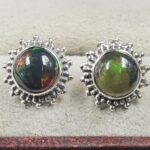 Black Opal 925 Sterling Silver Earring (REXT79-191)