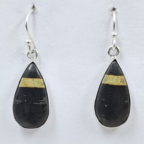 Black Jack Turquoise 925 Sterling Silver Earring (REXT90-133)