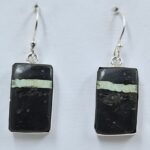 Black Jack Turquoise 925 Sterling Silver Earring (REXT90-140)