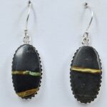 Black Jack Turquoise 925 Sterling Silver Earring (REXT90-127)