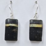 Black Jack Turquoise 925 Sterling Silver Earring (REXT90-137)